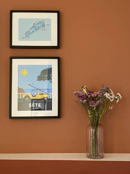 Chambre confortable pour vous reposer après une journée à vélo le long du Canal du Midi